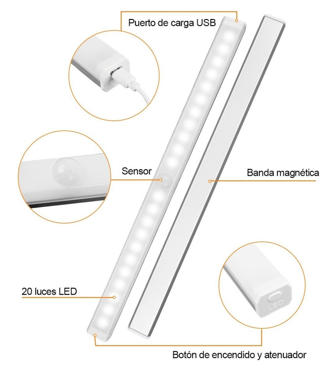Lampara Sensor Movimiento Led