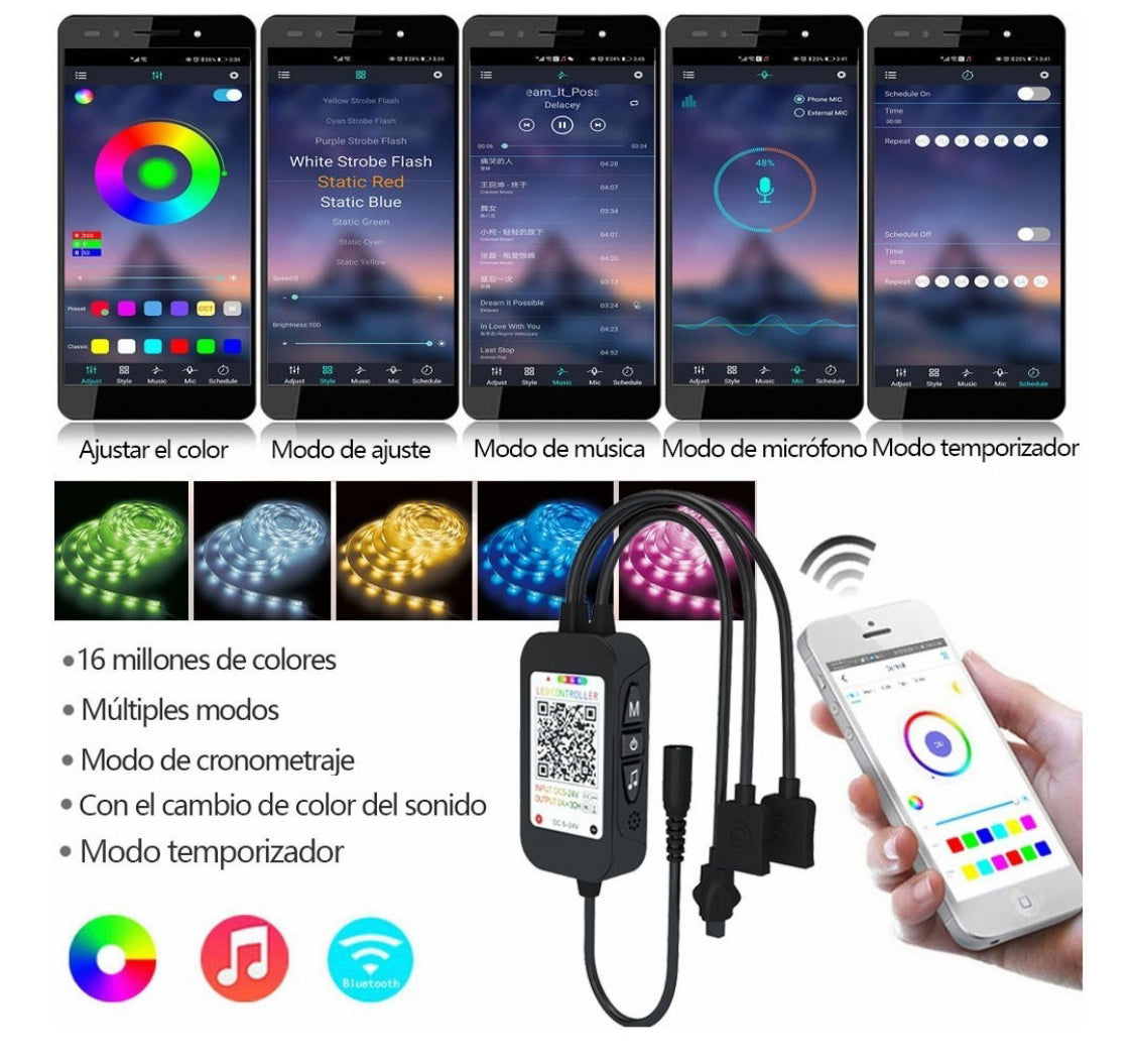 Luces Led Inteligentes Wifi Bluetooth